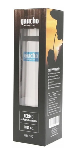 Termo Gaucho Acero Inox 1 Litro Camping Outdoor