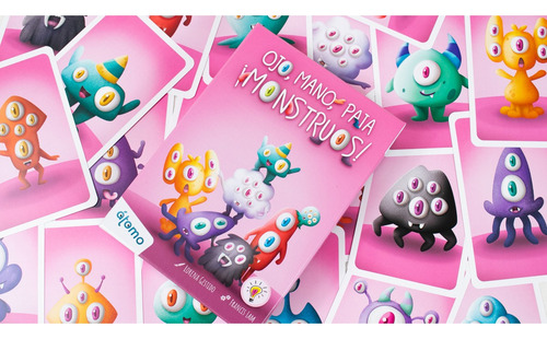 Ojo, Mano, Pata ¡monstruos! Juego De Mesa Atomo