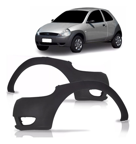 Par Parachoque Ford Ka 2002 03 04 05 06 07 Dianteiro