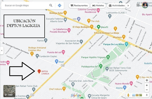 Imagen 11 de 12 de Departamento En San Rafael A Metros Del Paseo Deán Funes