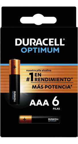 Duracell - Pilas Aaa Optimum Super Alcalinas, Baterías Extra