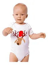 Comprar Pañalero Reno Con Gorro Navidad Diseño 815 Playeras Beloma