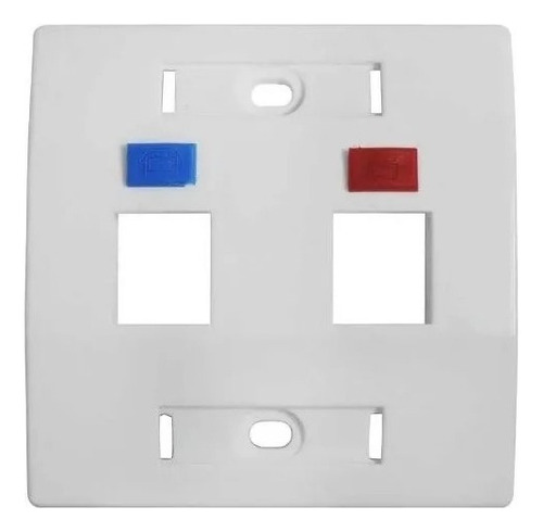Caixa 2 Saída Keystone Rj45 Sobrepo Sistema X 3x3 (10 Uni )