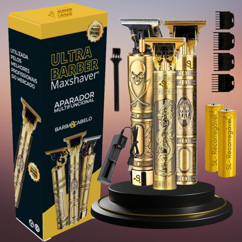 Maquininha Acabamento Cabelo Barba Titanium Ultra Barber 10w