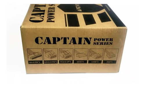 Fuente De Poder 500w Reales Apevia Conector 6 Pines 450w
