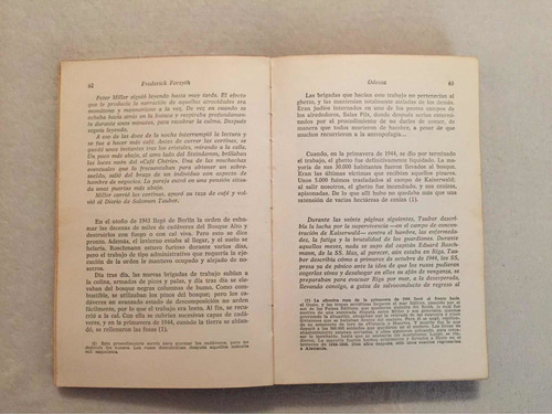 Odessa. Frederick Forsyth. Plaza & Janés (Usado)
