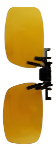Lentes Sol Flip Up Clip Polarizado Uv P/recetados Importados Flip Up Amarillo Nocturno-negro Amarillo Para Manejo Nocturno Negro Negro