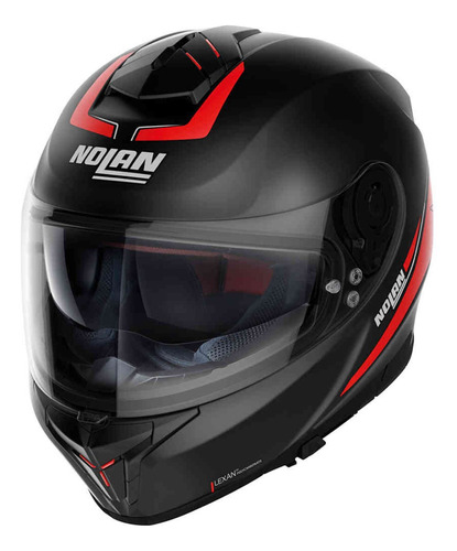 Casco Nolan N80-8 Staple 54 Rojo/negro Mate