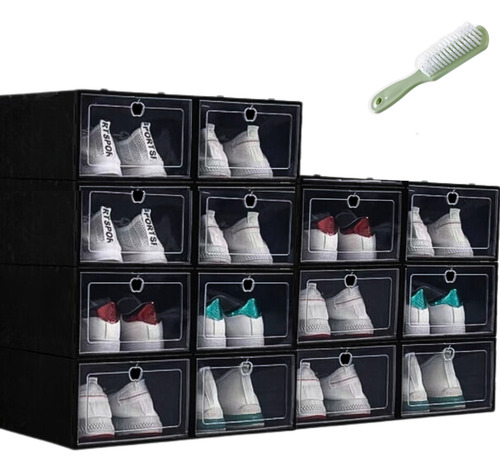 Zapatera Cajas Transparentes Plástico Organizador De Zapatos