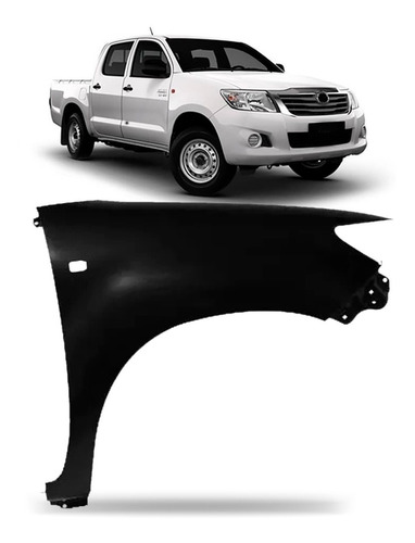 Paralama Hilux 12/2015 Sem Furo Moldura C/furo Pisca Oferta