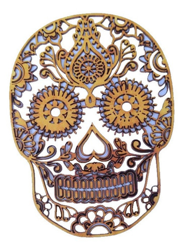 Artesanias Madera Mexicana Calavera Sugar Skull 125 Pzs