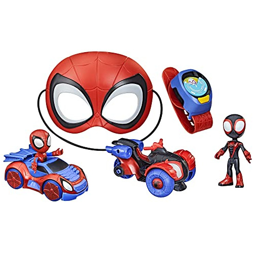 Hasbro F6691 Spidey Y Sus Increíbles Amigos Super Spidey Set, Juguetes Para Juegos De Rol, Juego De Coches De Juguete, Máscara De Spider-man Ideal P