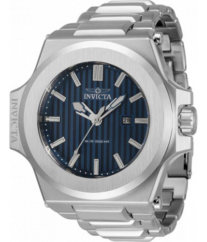 Reloj  Akula 34728 Para Hombre Cuarzo Con Esfera Azul