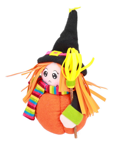 Muñeca De Peluche Con Adorno De Halloween, Divertida Brujita