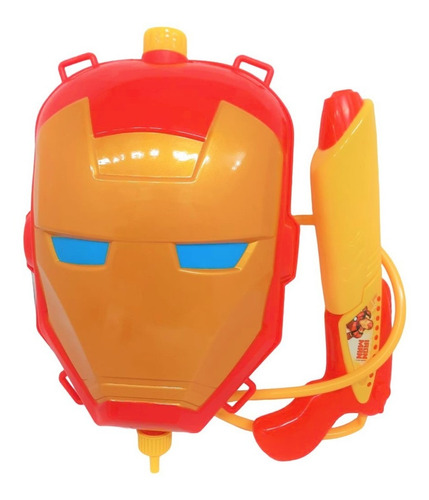 Mochila De Agua Con Pistola Mascara Iron Man Jeg 8550