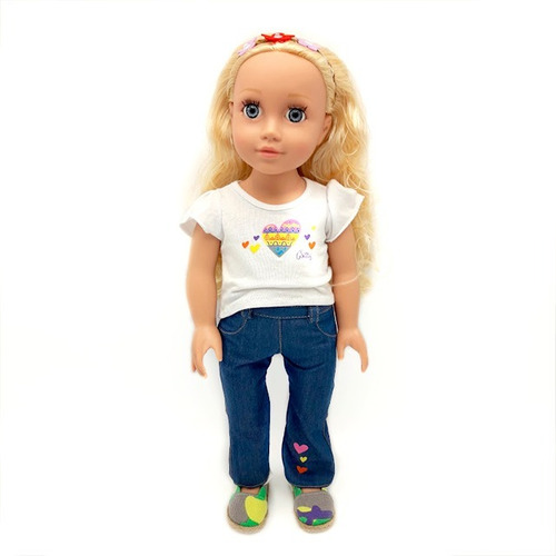 Imagen 6 de 10 de Witty Girls Anna Muñeca 45cm /18 PuLG Original American Our