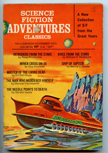 Science Fiction Adventure Classics (1969 Ultimate) Pulp Nov 