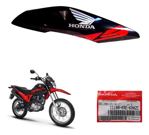 Carenagem Direita Tanque Nxr Bros 160 Vermelha 2018 Original