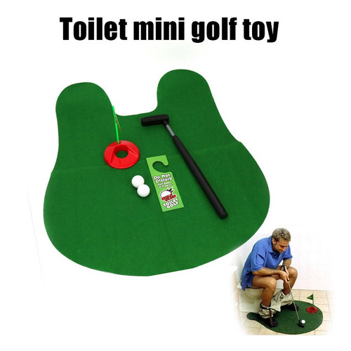 Potty Putter Inodoro Tiempo Juego De Golf Mini Putting Game 