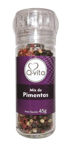 Mix De Pimentas C/ Moedor Q-vita 45g