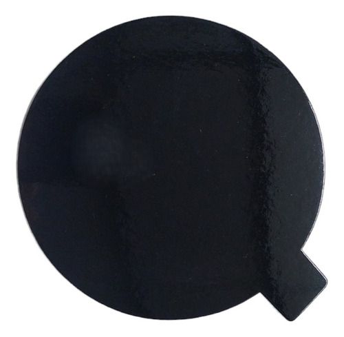 Disco Laminado Negro Brillante D.12cm Pestaña (x100u) - 216n