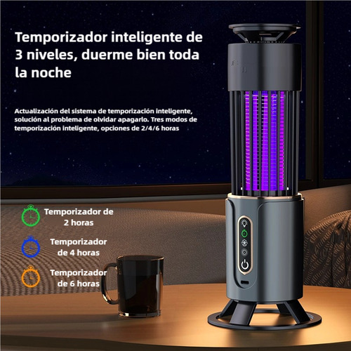 Lámpara Repelente Eléctrica Recargable Mata Mosquitos Mosca 4500V
