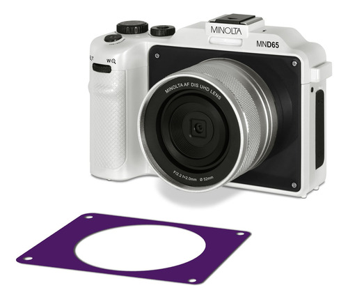 Minolta Mnd65 56 Mp Autofocus / 4k60fps Cámara Ultra Hd Con Wifi Y Dos Placas Frontales Reemplazables