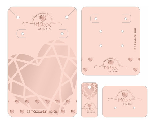 Kit Tag Personalizada P/ Brinco Anel Colar P/ Bijuteria Joia