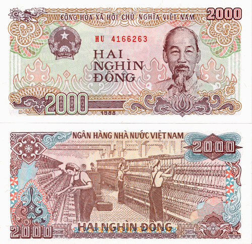 Vietnam - 2.000 Dong - Año 1988