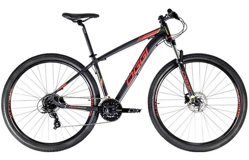 Bicicleta Mtb Aro 29 Oggi Hacker Hds 2021 - Preto / Vermelho