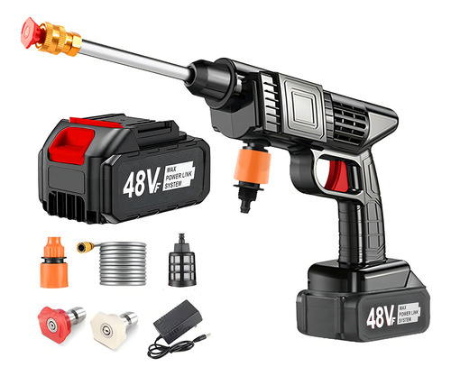 Lavadora de alta pressão LoveBuild 8106 preta de 200W com 35bar de pressão máxima 127/220V - 60