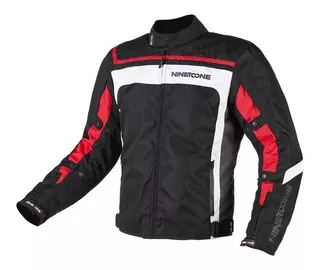 Campera Moto Nine To One Fuse Evo Negro Rojo Bamp Group