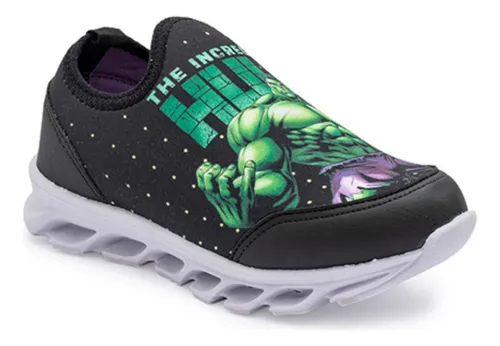 Zapatillas Luz Led Avengers Spiderman Capitan Hulk Marvel