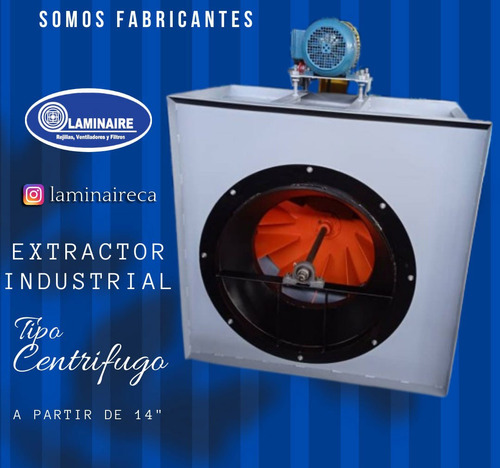 Ventilador Extractor Centrifugo Campana Cocina Industrial 