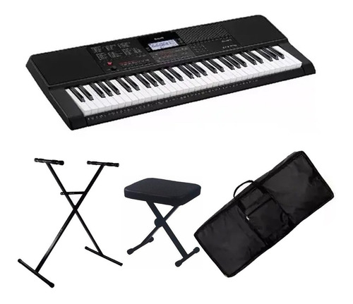 Combo Casio 5 Octavas Ctx 700 + Soporte Funda Banqueta