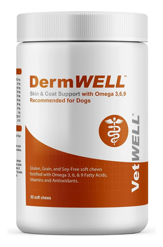Omega 3 Para Perros Y Gatos Vetwell-dermwel Aceite De Krill