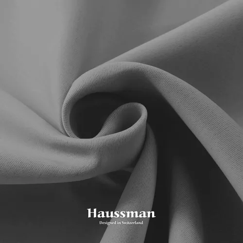 Juego De Cortinas Textil 100% Blackout Gris Haussman Vip