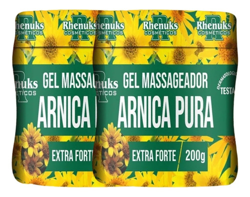 Kit 2 Arnica Pura 200g Massageadora - 100% Original