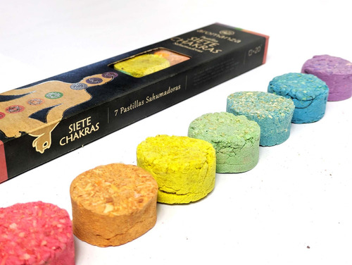 Pastillas Sahumadoras 7 Chakras De Aromanza