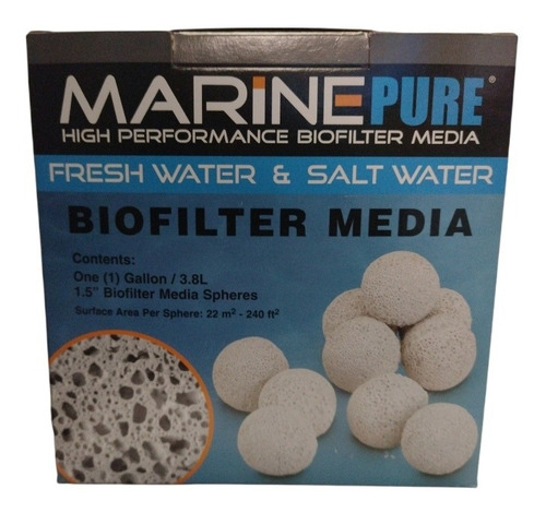 Marine Puré Esferas Filtrantes Para Acuario 3.8 L 