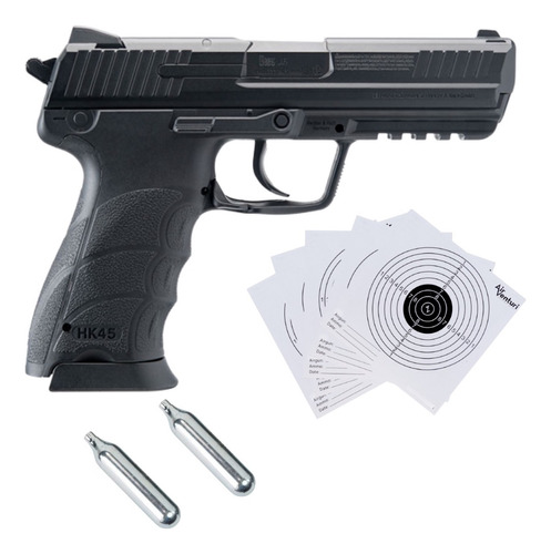 Pistola Hk 45 Co2 Bbs 4.5mm 20 Rnds Mag Xchws C