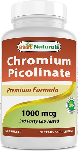 Best Naturals | Chromium Picolinate | 1000mcg | 120 Tablets