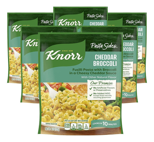 Pasta Sides Cheddar Brócoli, 4.3 Oz (paquete De 6)