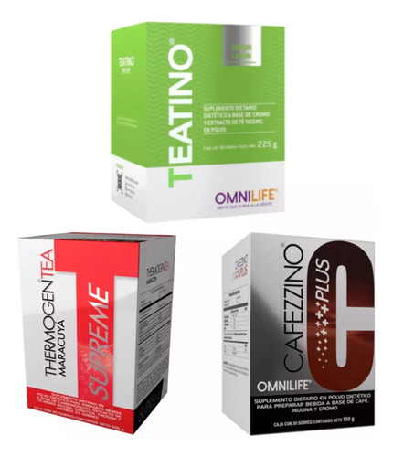 Pack Mensual Full Quemadores De Grasa Omnilife 2 Frutal+ 1 Café