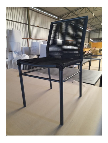 Imagem 1 de 10 de Cadeira Em Alumínio E Corda Náutica Proteção Uv. 