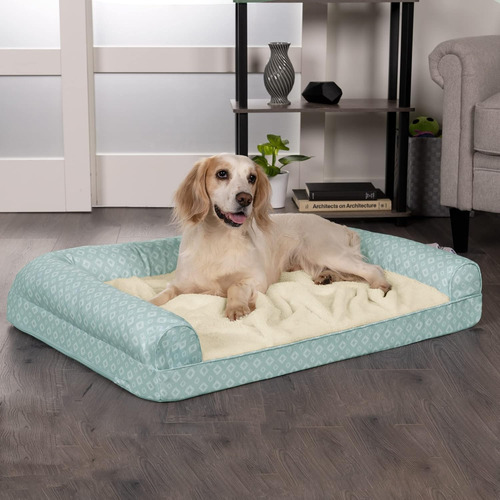 Cama Para Perros Furhaven, Espuma Viscoelástica, Grande, Aqu