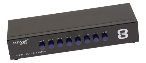 Caja Selectora Compuesta De 8 Vías Rca Av Switch De 8 Vías