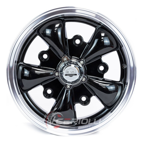 Roda Five Spoke Aro 15 Fusca Kombi 5x205 4 Rodas