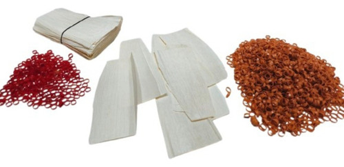 200 Palhas P/ Palheiro + 200 Anilhas + 200g Fumo De Corda Natural
