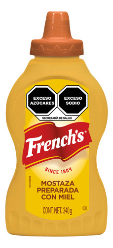 Miel mostaza French's Since 1904 en frasco 340 g